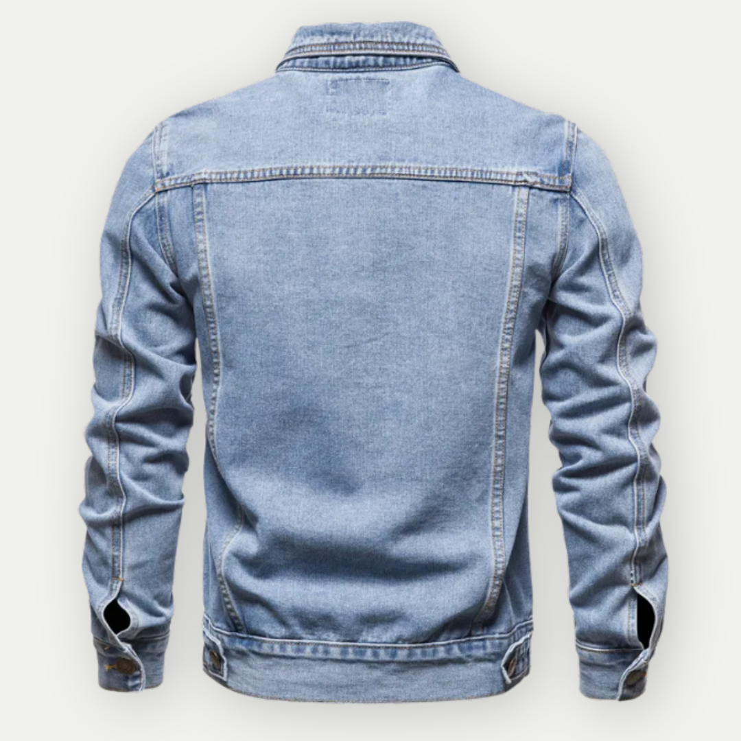 DenimCraft - Veste en denim classique pour hommes