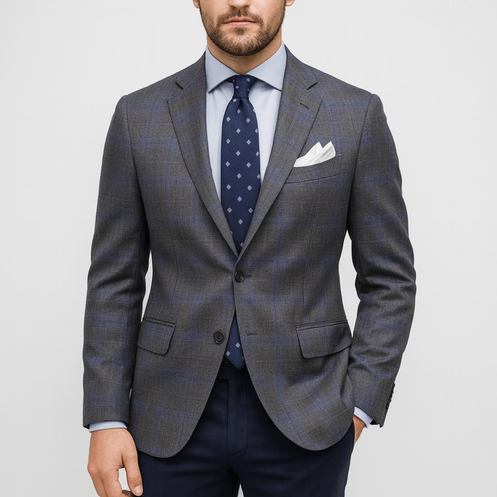 Rizile | Notched Lapel Blazer with Slim Fit