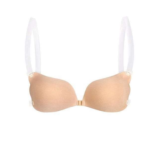Reggiseno senza cuciture con spalline trasparenti