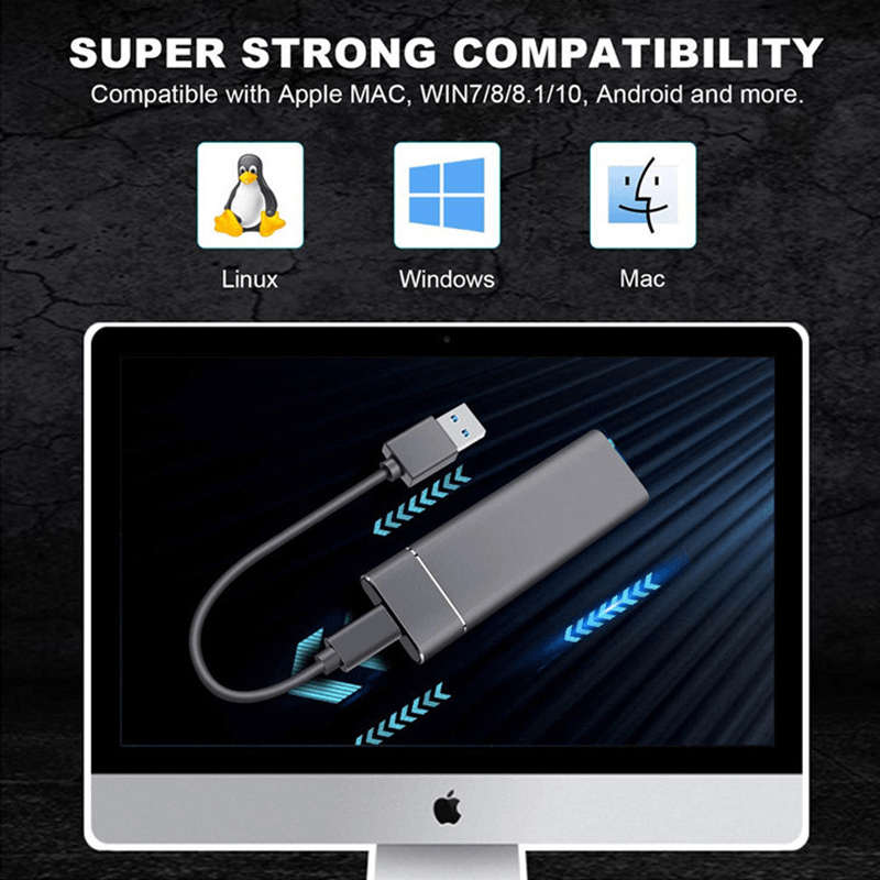 VoltDrive | Disque SSD externe portable ultra-rapide – stockage de données rapide