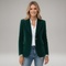 Elegante blazer de terciopelo para mujer con un botón