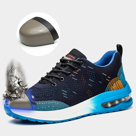 SafeSneakers Blue Air – Zapato de seguridad, zapato deportivo, zapato de trabajo, plástico, puntera de acero