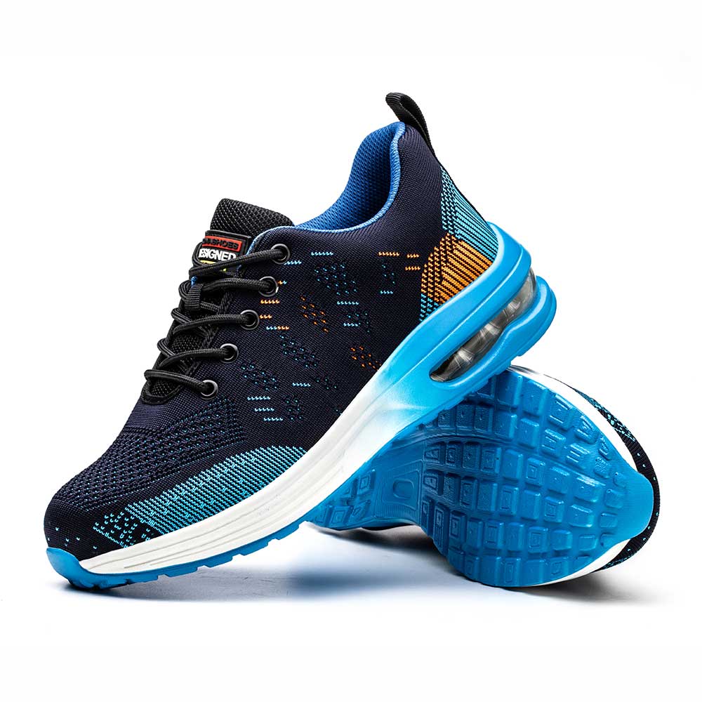 SafeSneakers Blue Air – Zapato de seguridad, zapato deportivo, zapato de trabajo, plástico, puntera de acero